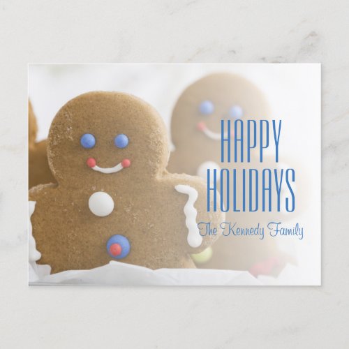 Gingerbread Holiday Postcard