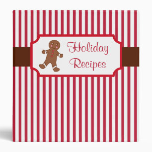 Gingerbread Holiday Recipe Binder