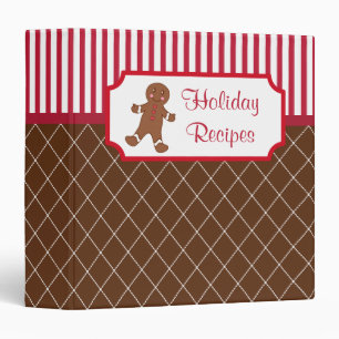Gingerbread Holiday Recipe Binder