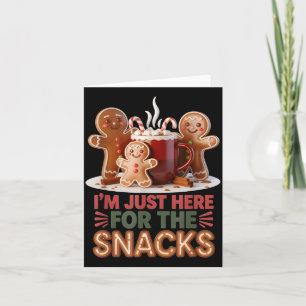 Gingerbread Holiday Snacks Funny Christmas Card