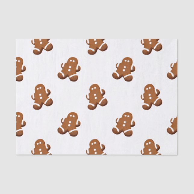 Gingerbread Holiday Tissue Paper (Front)