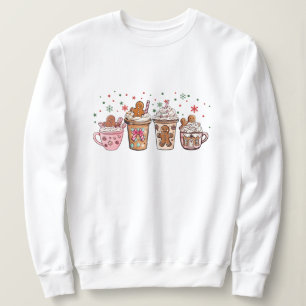 Gingerbread Hot Cocoa Christmas Holiday Drinks Sweatshirt