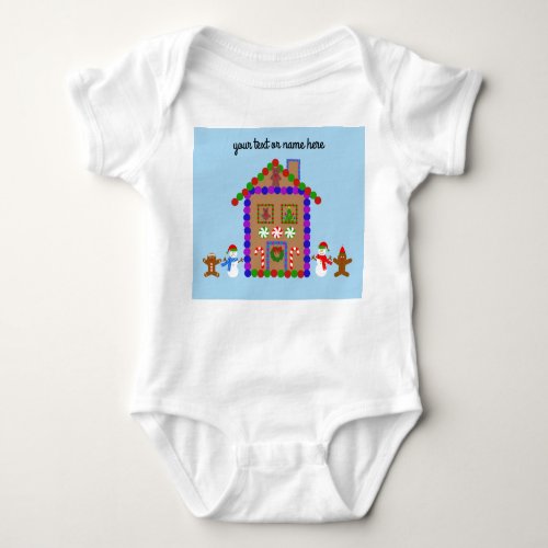 Gingerbread House 1 Baby Bodysuit