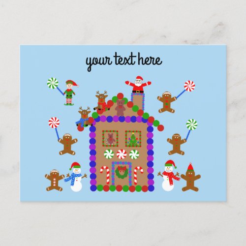 Gingerbread House 2 Postcard