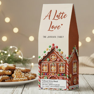 Gingerbread House A Latte Love Christmas Holiday Roasted Coffee