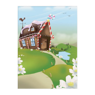 Gingerbread house acrylic print