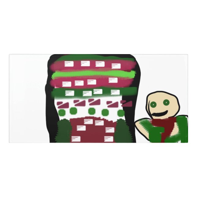 Gingerbread house and joy kind  door sign (Classic Front)