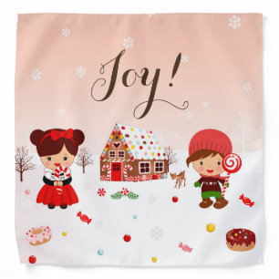 Gingerbread House and kids BANDANA