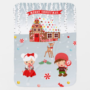 Gingerbread House Baby Blanket
