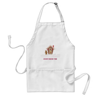 Gingerbread House Baking Time Adult Apron
