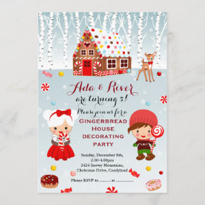 Gingerbread Invitations | Zazzle