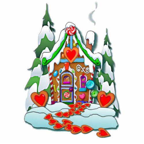 GINGERBREAD HOUSE by SHARON SHARPE Statuette