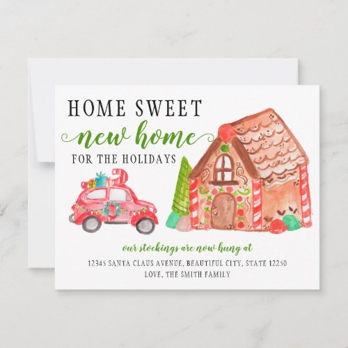 Gingerbread House Car Weve Moved Holiday Moving Announcement