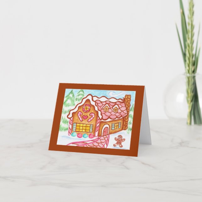 Gingerbread House Card (Front)