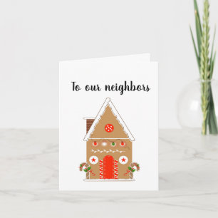 Gingerbread House Christmas Card