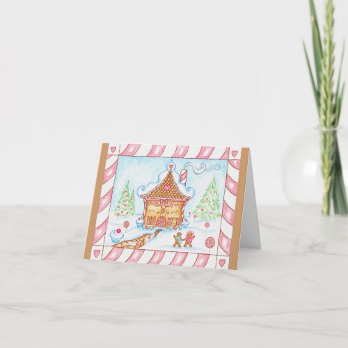 Gingerbread House Christmas Card