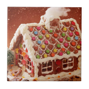 gingerbread house Christmas Ceramic Tile