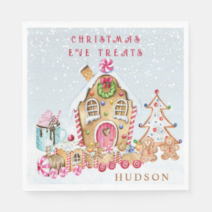 Gingerbread House Christmas Napkins