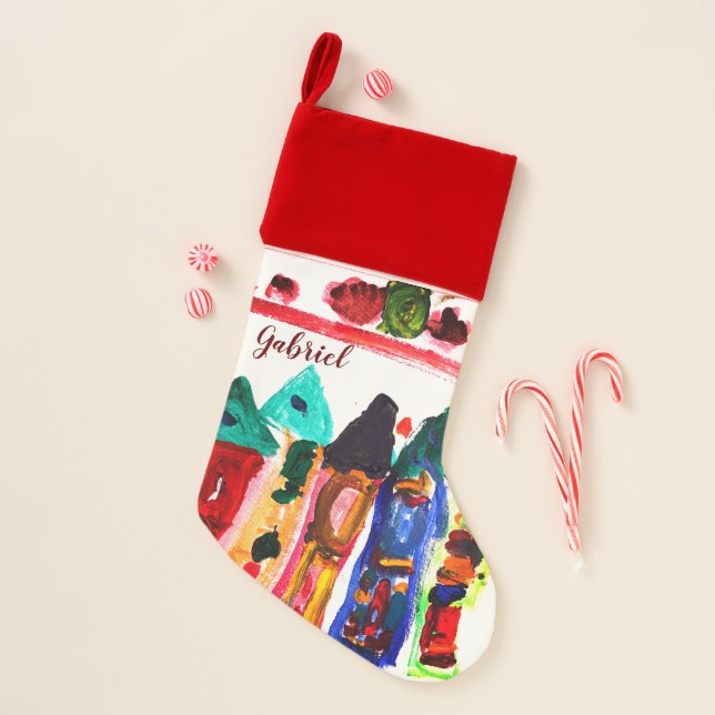 Gingerbread house christmas stocking (Front)