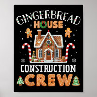 Gingerbread House Construction Crew Kids Men Women
