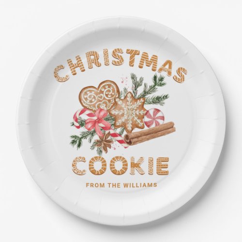 Gingerbread House Cookie Exchange Christmas Party Paper Plates