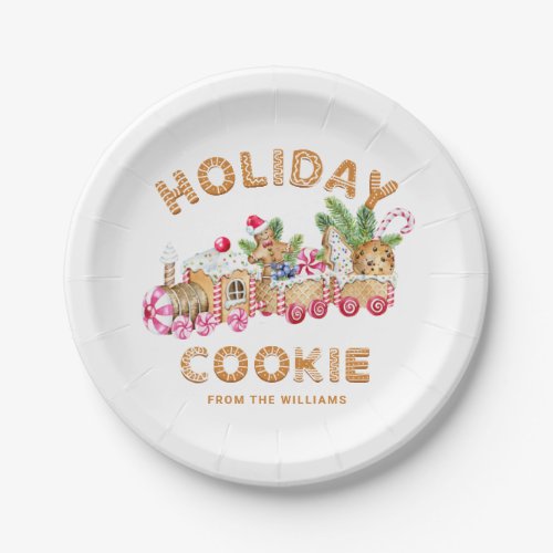 Gingerbread House Cookie Exchange Christmas Party Paper Plates