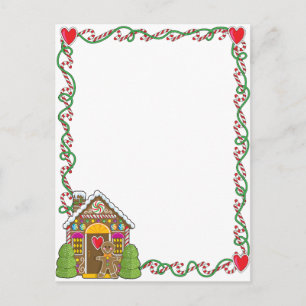 Gingerbread House Corner Postcard