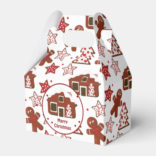 Gingerbread House Custom Favor Boxes