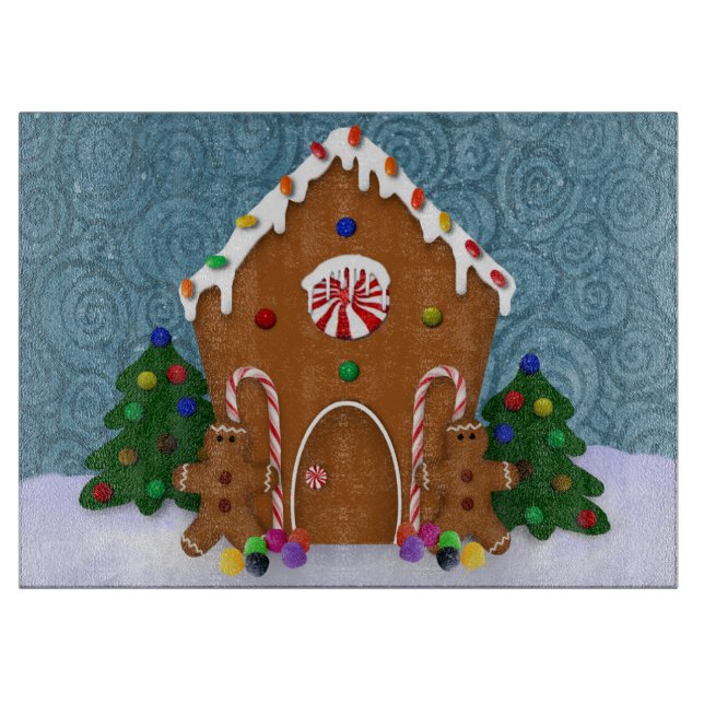 Gingerbread House Cutting Board (Front)