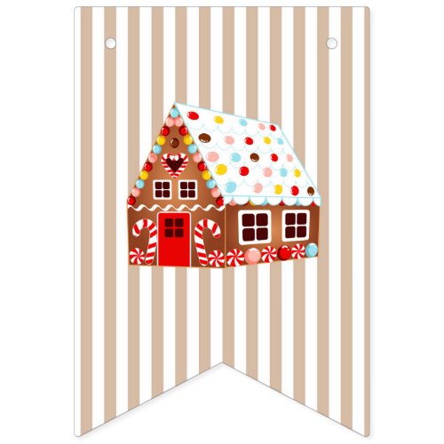 Gingerbread House Decorating Birthday Banner