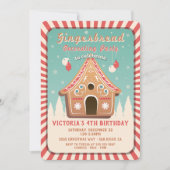 Gingerbread House Decorating Christmas Party Invitation | Zazzle