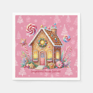 Gingerbread House Decorating Contest Napkins
