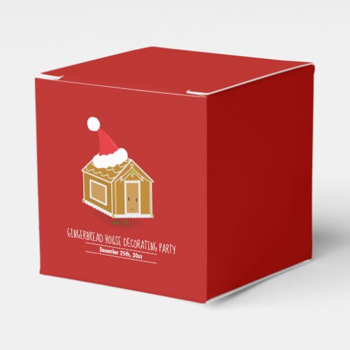 Gingerbread House Decorating Party Favor Box
