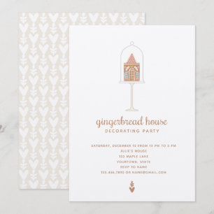 Gingerbread House Decorating Party Invitation