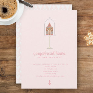 Gingerbread House Decorating Party Invitation