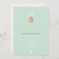 Gingerbread House Decorating Party Invitation