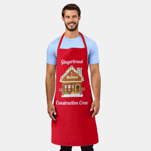 Gingerbread House Decorating Party _ Large Apron