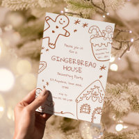 Gingerbread House Decorating Party Neutral Beige