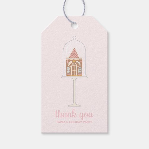 Gingerbread House Decorating Party Thank You Gift  Gift Tags