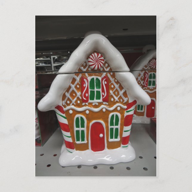 Gingerbread House Decoration Postcard (Front)