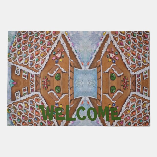 GINGERBREAD HOUSE DOORMAT (Front)