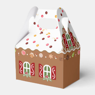 Gingerbread House Favor Boxes