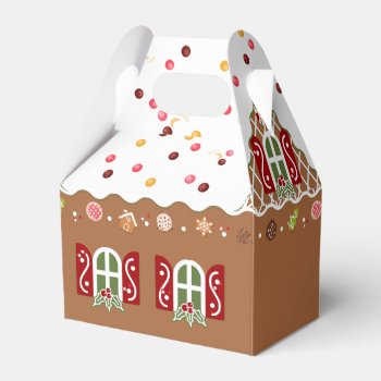 Gingerbread House Favor Boxes by byDania at Zazzle