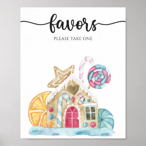 Gingerbread house _ Favors Poster