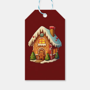 Gingerbread house gift tags