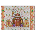 Gingerbread House Gingerbread Man Cutting Board