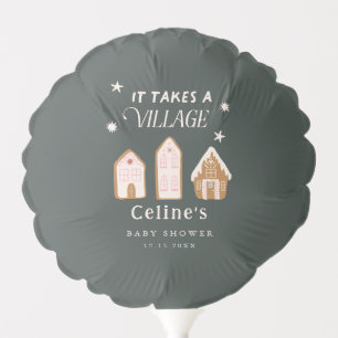 Gingerbread House Girl Baby Shower Balloon