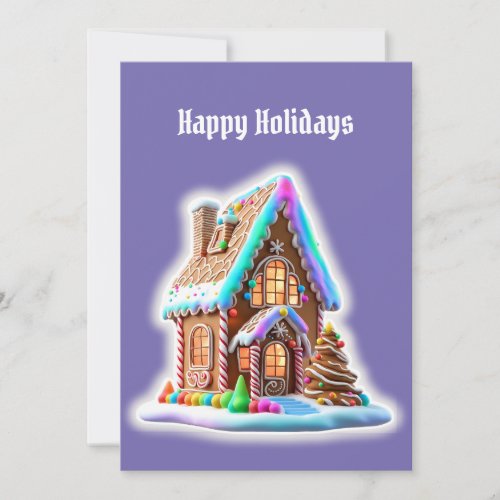 Gingerbread House Greeting Holiday Card