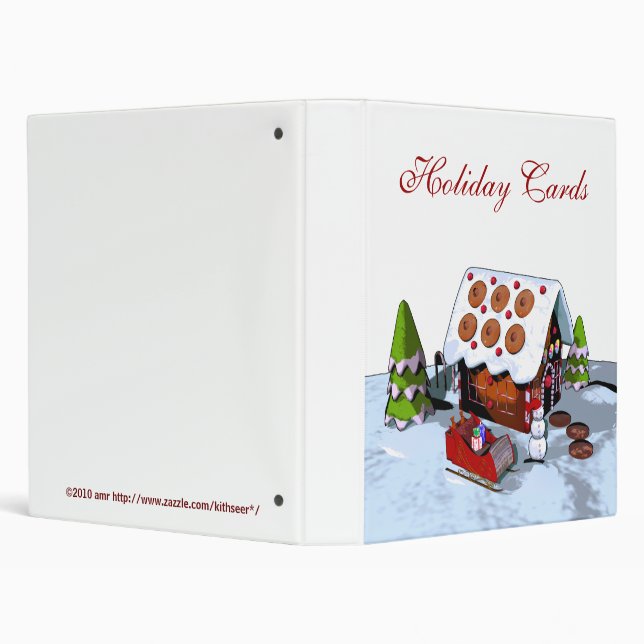 Gingerbread House Holiday Card Binder (Background)