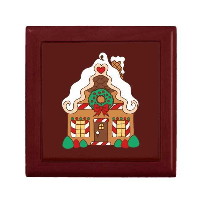 Gingerbread House Holiday Gift Box (Front)